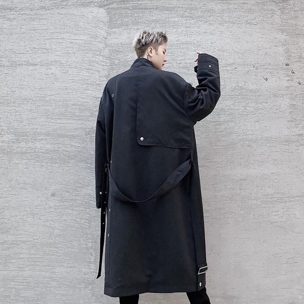 men's trench coats tf extra-long jacket solid color harajuku fashion streetwear trendy design windbreaker outer wear loose coat, Tan;black
men's trench coats tf extra-long jacket solid color harajuku fashion streetwear trendy design windbreaker outer wear loose coat, Tan;black