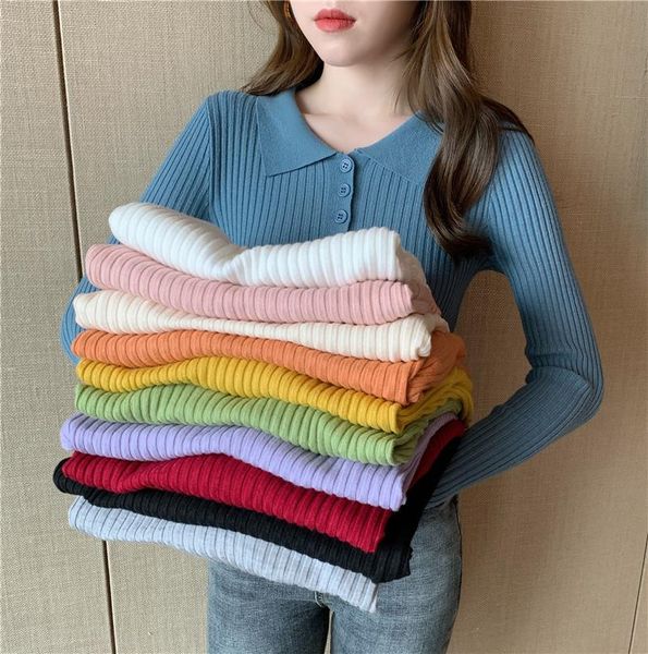 korean version of collar knit pullover solid color slim slimming short bottoming shirt women with long sleeves2020, White;black
korean version of collar knit pullover solid color slim slimming short bottoming shirt women with long sleeves2020, White;black