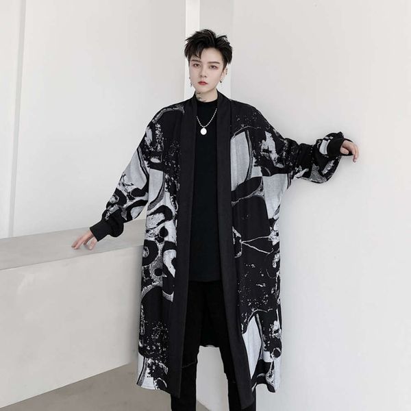 autumn new dark series ins korean men's medium length loose button less windbreaker youth coat winter peacoat jacket men long fashion, Black
autumn new dark series ins korean men's medium length loose button less windbreaker youth coat winter peacoat jacket men long fashion, Black