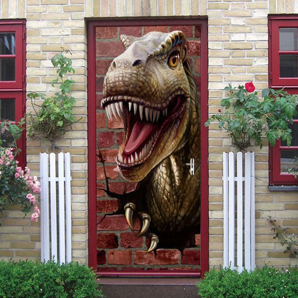 creative environmental protection 3d dinosaur head door renovation self adhive bedroom wall pvc sticker
creative environmental protection 3d dinosaur head door renovation self adhive bedroom wall pvc sticker