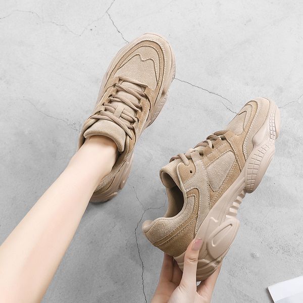 2021 the new woman white spring sport soles lady leisure lace up to women's thick shoes 93255 6d2z, Black
2021 the new woman white spring sport soles lady leisure lace up to women's thick shoes 93255 6d2z, Black