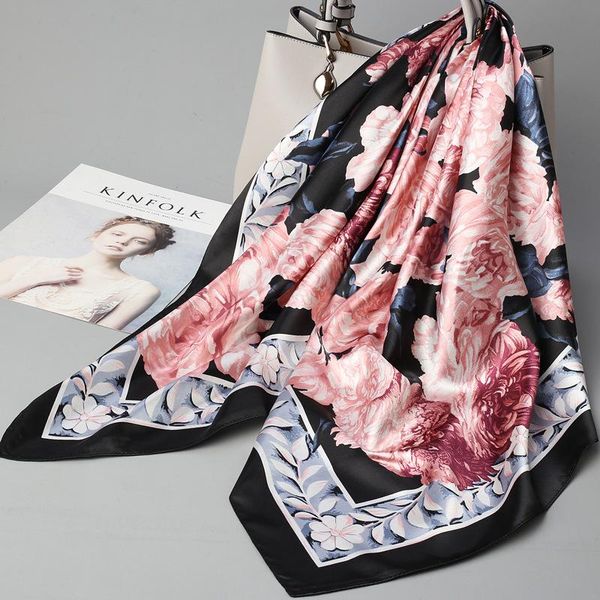 scarves wholesale fashion floral print kerchief silk satin shawls and wraps hijab scarfs female 90cm*90cm square bag for ladies, Blue;gray
scarves wholesale fashion floral print kerchief silk satin shawls and wraps hijab scarfs female 90cm*90cm square bag for ladies, Blue;gray