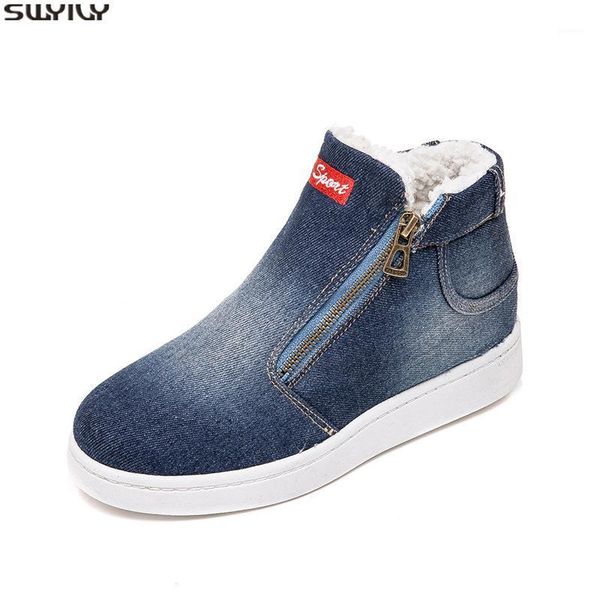 swyivy winter warm shoes platform sneakers high 2020 ankle boots women denim canvas shoes side zipper ankle boots for women1, Black
swyivy winter warm shoes platform sneakers high 2020 ankle boots women denim canvas shoes side zipper ankle boots for women1, Black
