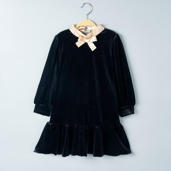 girl's dresses baby / toddler elegant bowknot black velvet ruffled long-sleeve dress, Red;yellow
girl's dresses baby / toddler elegant bowknot black velvet ruffled long-sleeve dress, Red;yellow