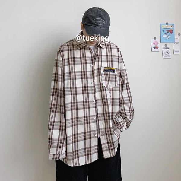men's casual shirts 2021 spring and autumn youth couple plaid long sleeve shirt fashion loose wild jacket red / khaki -5xl, White;black
men's casual shirts 2021 spring and autumn youth couple plaid long sleeve shirt fashion loose wild jacket red / khaki -5xl, White;black