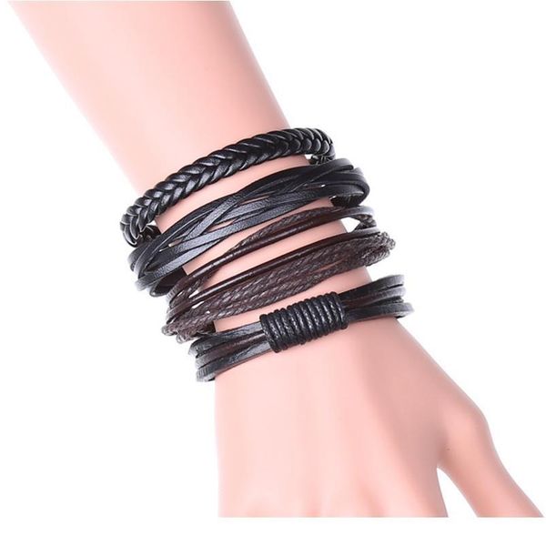 eif dock 4 pcs/set handmade weave charm wrap leather mens bracelets for women bangles femme homme male jewellery pulser jllhma
eif dock 4 pcs/set handmade weave charm wrap leather mens bracelets for women bangles femme homme male jewellery pulser jllhma