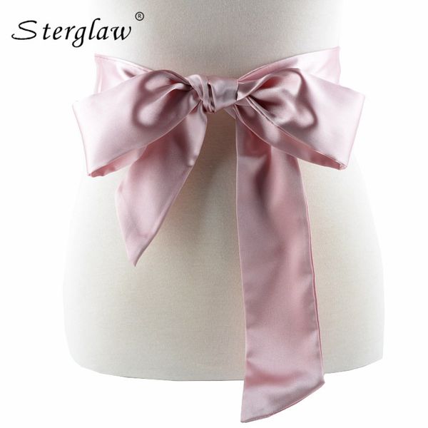 195cm new arrival soft silk wide belt for women cloth-wraped buckle woman waistbands female satin corset belts cummerbund a019, Black;brown
195cm new arrival soft silk wide belt for women cloth-wraped buckle woman waistbands female satin corset belts cummerbund a019, Black;brown