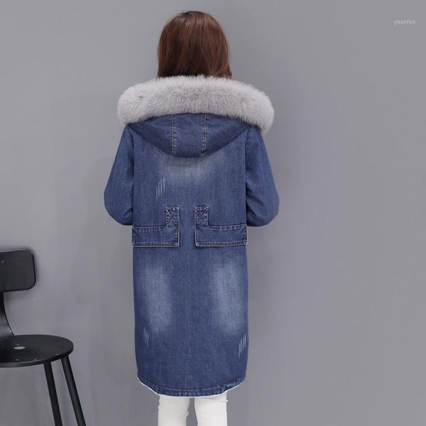 fur jackets winter hooded women collar oversized cotton denim jacket warm thicken long jeans coat female long outerwear yxr5381, Black
fur jackets winter hooded women collar oversized cotton denim jacket warm thicken long jeans coat female long outerwear yxr5381, Black