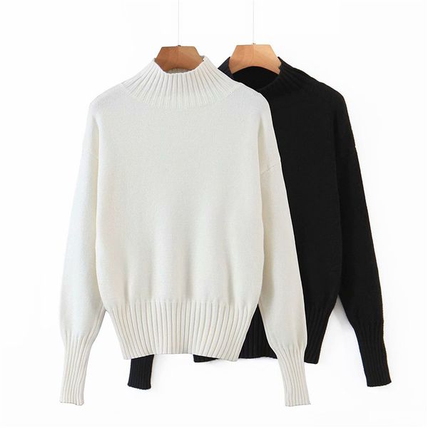 2021 new elegantes soild gola alta moda senhoras de pulver causal feminino macio malha chique menina camisola r9ao, White;black
2021 new elegantes soild gola alta moda senhoras de pulver causal feminino macio malha chique menina camisola r9ao, White;black
