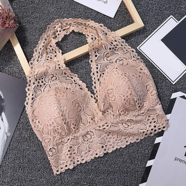 lingerie detachable chest pad lace patchwork camisole women deep v-neck solid color halter sleeveless ladies underwear, Black;white
lingerie detachable chest pad lace patchwork camisole women deep v-neck solid color halter sleeveless ladies underwear, Black;white