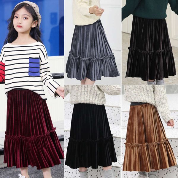 child girl's veet parent children's foreign pleated school sle little girl cake skirt autumn and winter, Blue
child girl's veet parent children's foreign pleated school sle little girl cake skirt autumn and winter, Blue