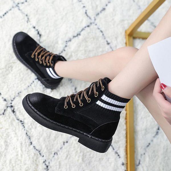 autumn and winter versatile martin boots girl short boots thi bottomed hight-girl shoes lady shoes -40, Black
autumn and winter versatile martin boots girl short boots thi bottomed hight-girl shoes lady shoes -40, Black