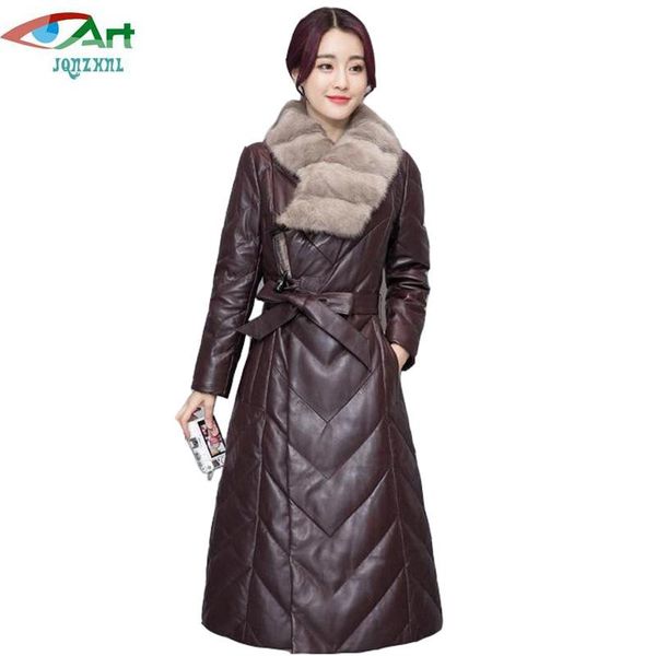 jqnzhnl 2021 winter women medium long thicken down cotton leather coat outerwear fashion big fur collar slim leather jacket e804, Black
jqnzhnl 2021 winter women medium long thicken down cotton leather coat outerwear fashion big fur collar slim leather jacket e804, Black