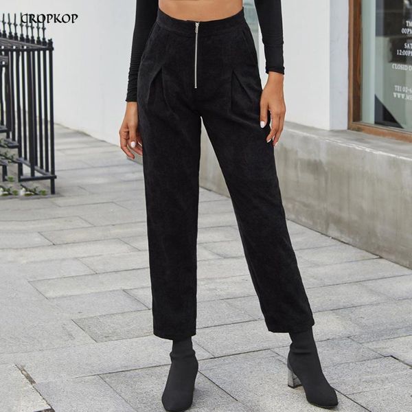 women's pants & capris women autumn winter fashion high waist casual pure black corduroy zip up pocket wide leg pant fall 2021 clothing, Black;white
women's pants & capris women autumn winter fashion high waist casual pure black corduroy zip up pocket wide leg pant fall 2021 clothing, Black;white