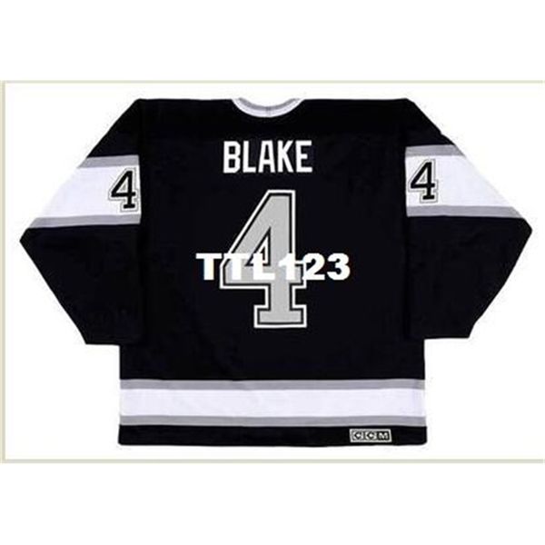 421s #4 rob blake los angeles kings 1993 ccm vintage retro away home hockey jersey or custom any name or number retro jersey, Black
421s #4 rob blake los angeles kings 1993 ccm vintage retro away home hockey jersey or custom any name or number retro jersey, Black