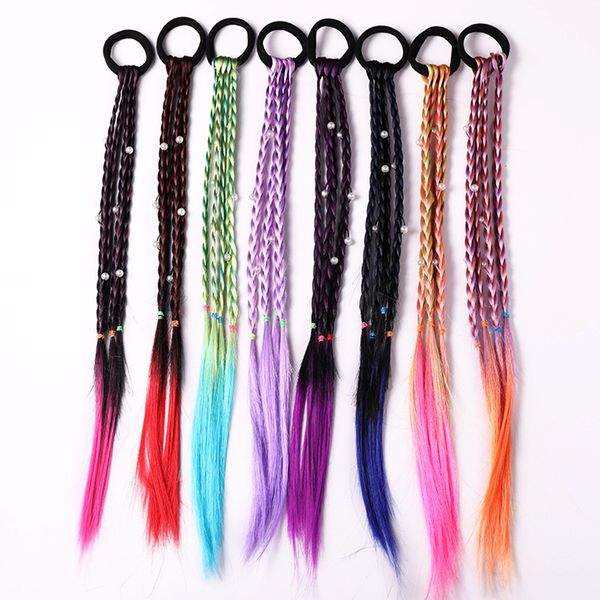children wig braids multi-color mini clip kids elastics hair bands girl cute hair accessories korean style hair rope, Golden;silver
children wig braids multi-color mini clip kids elastics hair bands girl cute hair accessories korean style hair rope, Golden;silver