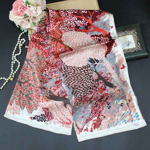 women's silk scarves colorful patterns silk scarves soft shawls smooth feel gift scarves, Blue;gray
women's silk scarves colorful patterns silk scarves soft shawls smooth feel gift scarves, Blue;gray