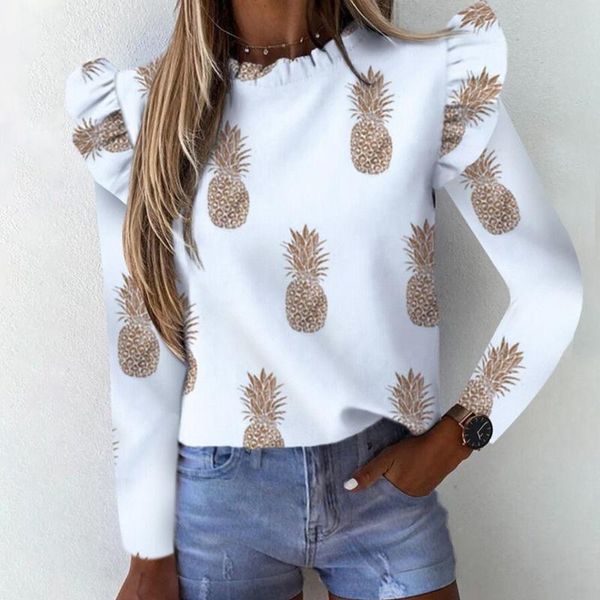 puimentiua women ruffle blouse shirt print v neck 2020 autumn butterfly sleeve casual shirts office lady blouse workwear, White
puimentiua women ruffle blouse shirt print v neck 2020 autumn butterfly sleeve casual shirts office lady blouse workwear, White