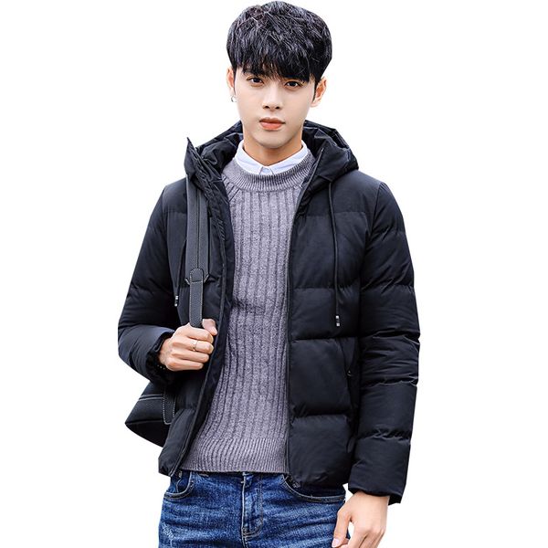 2020 winter new men casual parkas jacket warm thick hooded coat mens streetwear outwear waterproof windproof down jackets brand, Black 
2020 winter new men casual parkas jacket warm thick hooded coat mens streetwear outwear waterproof windproof down jackets brand, Black