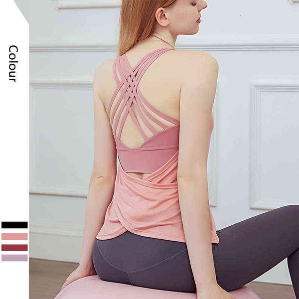 women's tanks camis yoga cloth women's sports vt breathable fast dry running cross fake two-piece beautiful back bra women, White
women's tanks camis yoga cloth women's sports vt breathable fast dry running cross fake two-piece beautiful back bra women, White