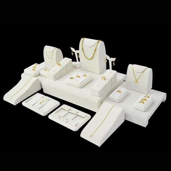 23pcs kit beige velvet wood jewelry display ring holder presentoires stand for led cabinet displaying show case, Pink;blue
23pcs kit beige velvet wood jewelry display ring holder presentoires stand for led cabinet displaying show case, Pink;blue