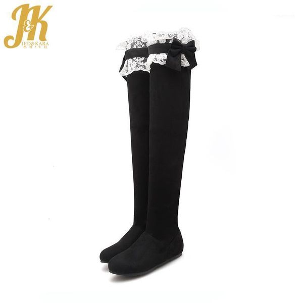 boots jk flat sole stretch women autumn over the knee girl boot round toe flock footwear sweet winter shoes fashion lady shoes1, Black
boots jk flat sole stretch women autumn over the knee girl boot round toe flock footwear sweet winter shoes fashion lady shoes1, Black