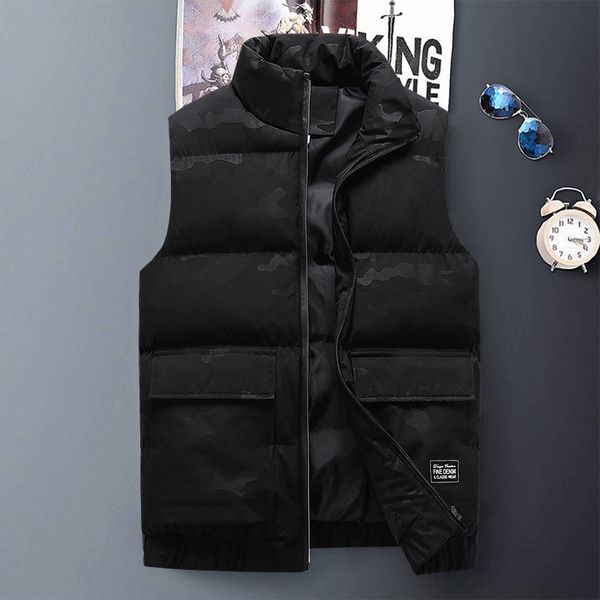 cotton autumn and korean fashion down winter sleeveless men's vest casual jacket, Black;white
cotton autumn and korean fashion down winter sleeveless men's vest casual jacket, Black;white