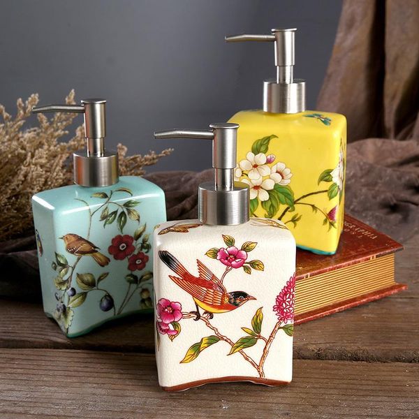 bath accessory set ceramic hand sanitizer bottle flower bird garden lotion press fill empty bottles large capacity leak-proof soap dispenser
bath accessory set ceramic hand sanitizer bottle flower bird garden lotion press fill empty bottles large capacity leak-proof soap dispenser