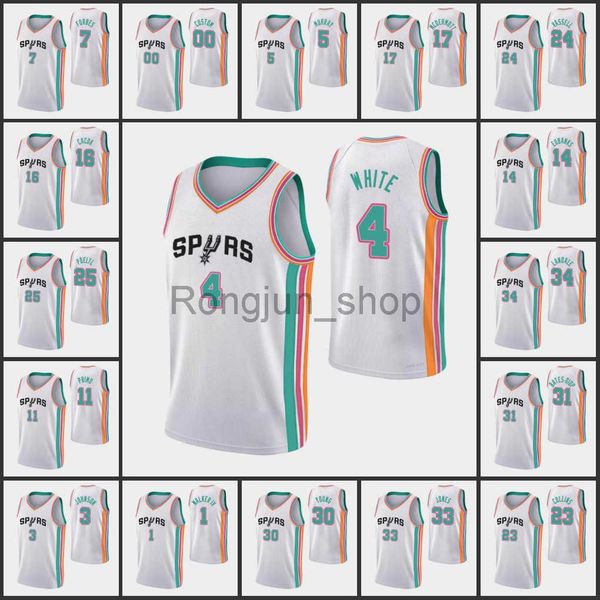 2021-22 printed men basketball dejounte murray derrick white devin vassell bryn forbes jock landale 75th anniversary city 2022 edition, Black;red
2021-22 printed men basketball dejounte murray derrick white devin vassell bryn forbes jock landale 75th anniversary city 2022 edition, Black;red