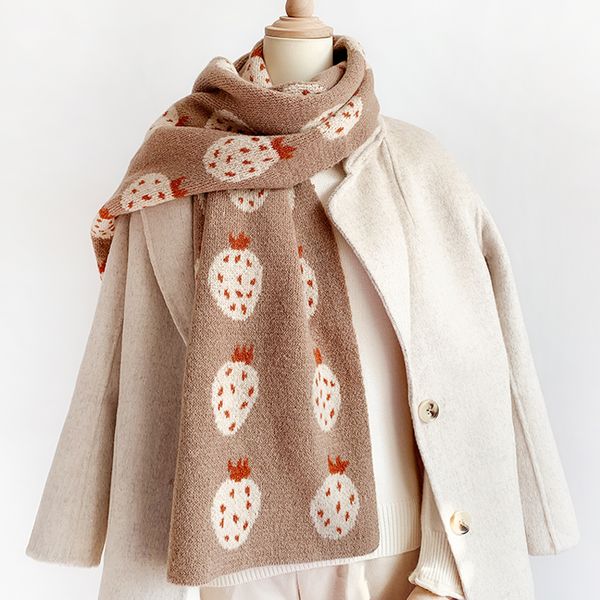 scarf women autumn winter korean version students versatile knitting long thick warm and lovely strawberry wool bib, Blue;gray
scarf women autumn winter korean version students versatile knitting long thick warm and lovely strawberry wool bib, Blue;gray