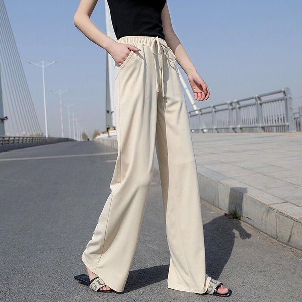 women's pants & capris 2021 women casual loose wide leg pant womens elegant fashion preppy style trousers female pure color females pal, Black;white
women's pants & capris 2021 women casual loose wide leg pant womens elegant fashion preppy style trousers female pure color females pal, Black;white