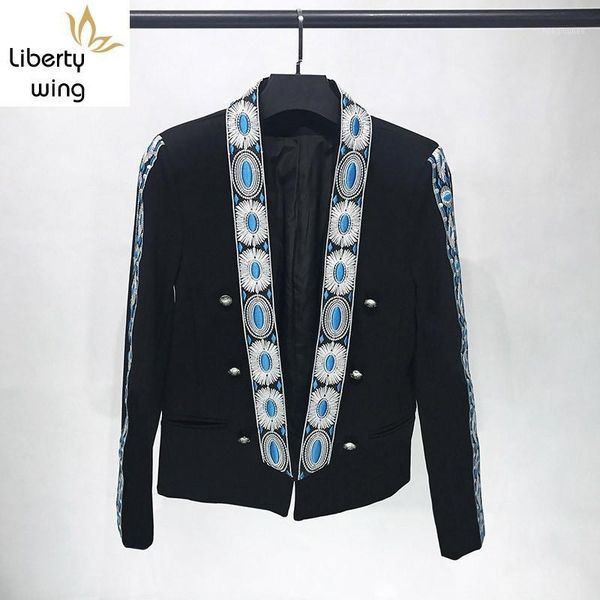 designer new luxury embroidery mens fashion casual jackets long sleeve shawl collar slim fit male performance coats big size1, Black;brown
designer new luxury embroidery mens fashion casual jackets long sleeve shawl collar slim fit male performance coats big size1, Black;brown