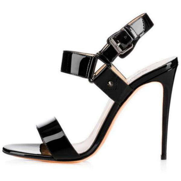 summer 2018 fashion versatile leaky toe rivet ultra thin high heels ankle strappy stiletto sandals bridesmaid shoes for banquet, Black
summer 2018 fashion versatile leaky toe rivet ultra thin high heels ankle strappy stiletto sandals bridesmaid shoes for banquet, Black