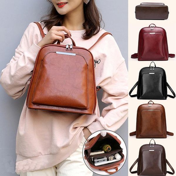 2021 women leather backpacks vintage female shoulder bag sac a dos travel ladies bagpack mochilas school bags for girls preppy
2021 women leather backpacks vintage female shoulder bag sac a dos travel ladies bagpack mochilas school bags for girls preppy