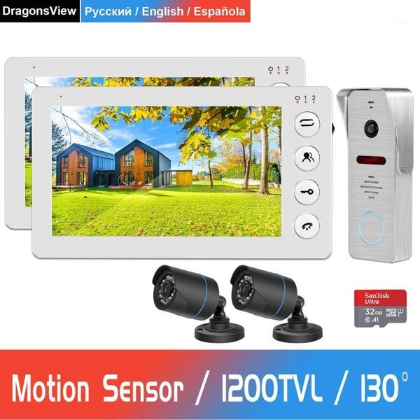 dragonsview wired video door phone for home 2 monitors 1 doorbell with 2 cameras support motion detection infrared night vision1
dragonsview wired video door phone for home 2 monitors 1 doorbell with 2 cameras support motion detection infrared night vision1