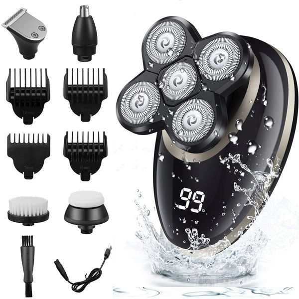 5 in 1 USB Rechargeable Men Washable Five Floating Heads Shavers Hair Clipper Nose Ear Hair Trimmer Shaving Beard Machine
5 in 1 USB Rechargeable Men Washable Five Floating Heads Shavers Hair Clipper Nose Ear Hair Trimmer Shaving Beard Machine