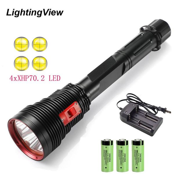 4*xph70.2 led scuba diving lantern 15000lm underwater 200m diving submersible lamp for under water sports 
4*xph70.2 led scuba diving lantern 15000lm underwater 200m diving submersible lamp for under water sports