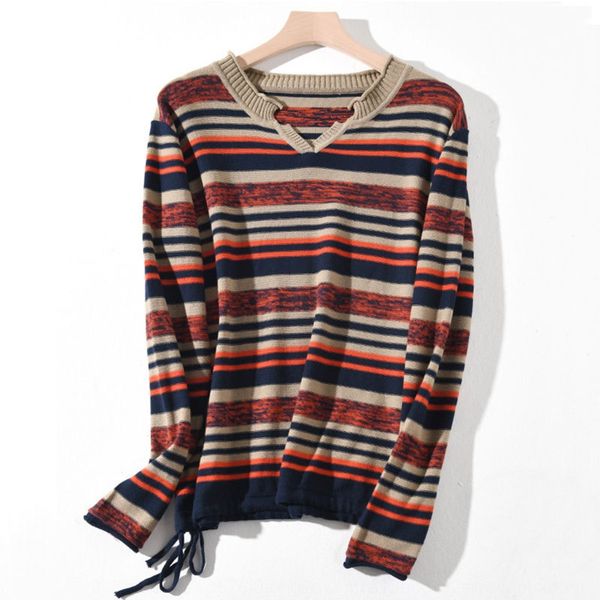 korean style women's long-sleeved autumn clothes 2020 new loose striped fashionable inner thin v-neck knitted shirt base shirt umc8o, White;black
korean style women's long-sleeved autumn clothes 2020 new loose striped fashionable inner thin v-neck knitted shirt base shirt umc8o, White;black