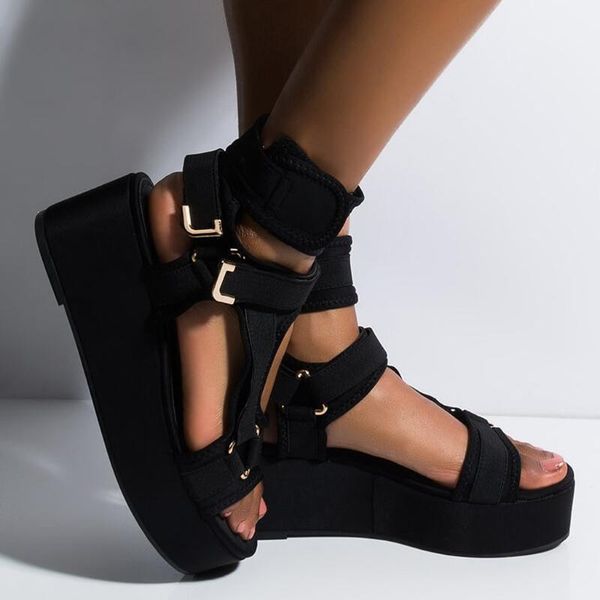 womens platform sandals new summer shoes open toe ankel strap flats comfortable beach shoes new style female sandals #5.19, Black
womens platform sandals new summer shoes open toe ankel strap flats comfortable beach shoes new style female sandals #5.19, Black