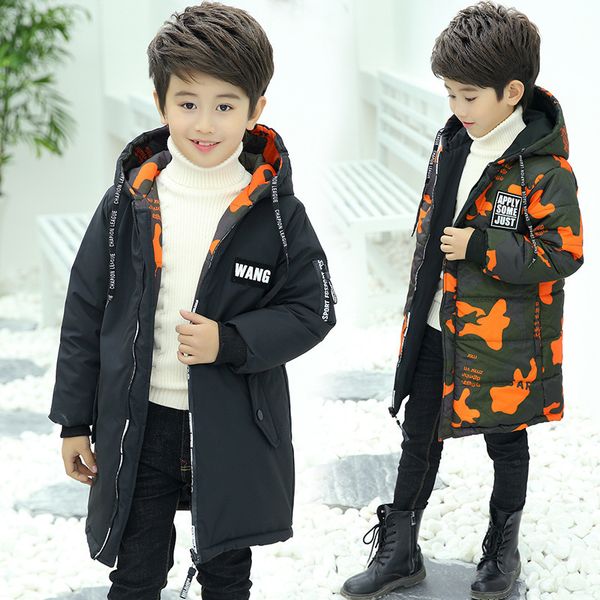 two sides wearing boys winter camouflage outerwear children long coats with emblem clothes zipper parkas park snowsuit casual lj201202, Blue;gray
two sides wearing boys winter camouflage outerwear children long coats with emblem clothes zipper parkas park snowsuit casual lj201202, Blue;gray