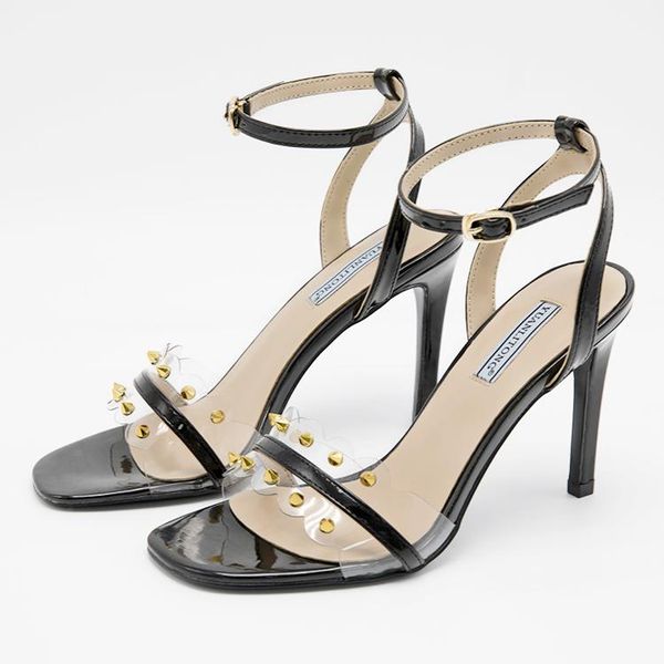 9cm heel clear sandals sliders sladies sandals designs shoes square-toe thin heels sandalias classic ladies shoes, Black
9cm heel clear sandals sliders sladies sandals designs shoes square-toe thin heels sandalias classic ladies shoes, Black