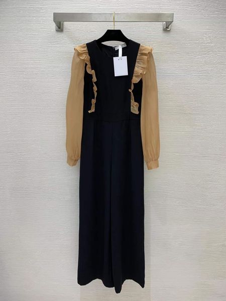 2022 spring summer long sleeve o neck rompers milan runway jumpsuits designer brand same style pants 0114-6, Black;white
2022 spring summer long sleeve o neck rompers milan runway jumpsuits designer brand same style pants 0114-6, Black;white