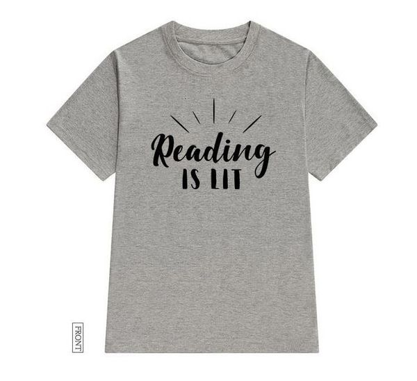 reading is lit women tshirt cotton casual funny t shirt lady yong girl tee 5 colors drop ship s-654, White
reading is lit women tshirt cotton casual funny t shirt lady yong girl tee 5 colors drop ship s-654, White
