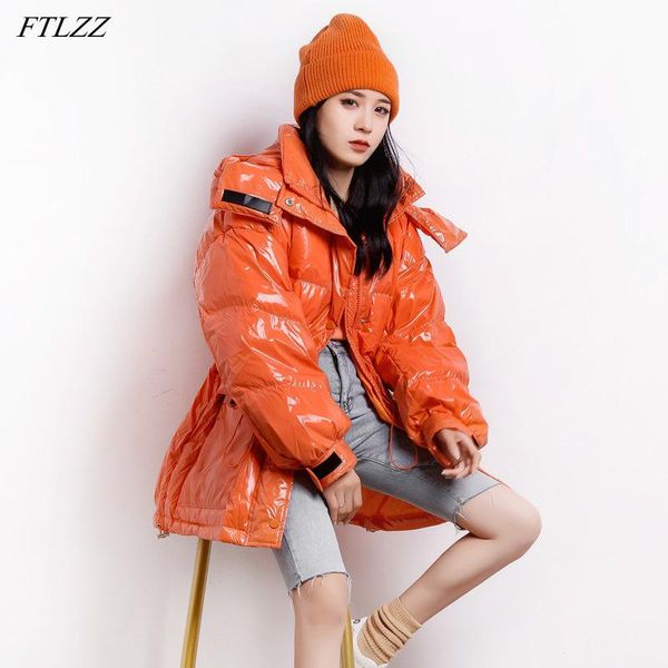 ftlzz winter women candy color hooded warm snow down coat 90% white duck down parkas loose stand collar windproof outwear, Black
ftlzz winter women candy color hooded warm snow down coat 90% white duck down parkas loose stand collar windproof outwear, Black