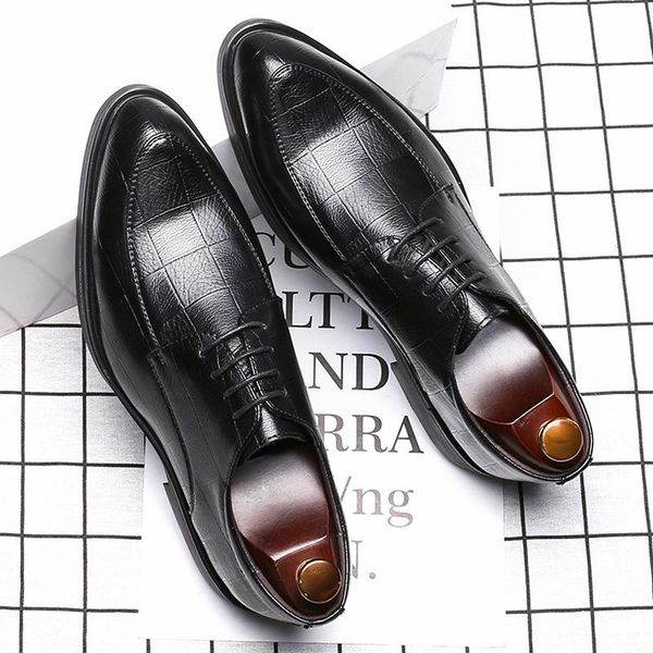 2020 man leather shoes men dress shoes business formal lace up elegant party casual wedding shoe big size 38-48, Black
2020 man leather shoes men dress shoes business formal lace up elegant party casual wedding shoe big size 38-48, Black