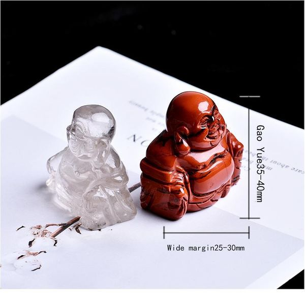 1pc rose quartz tiger crystal religious lucky maitreya buddha statue decorative carved natural crystal mineral jewelry qylwox, Black
1pc rose quartz tiger crystal religious lucky maitreya buddha statue decorative carved natural crystal mineral jewelry qylwox, Black