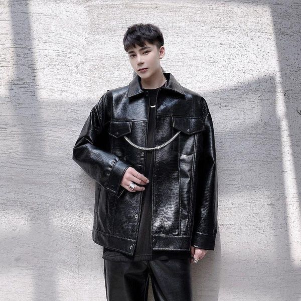 hybskr men's casual oversize jackets 2021 autumn winter new korean streetwear coat hip hop vintage man fashion clothing, Black;brown
hybskr men's casual oversize jackets 2021 autumn winter new korean streetwear coat hip hop vintage man fashion clothing, Black;brown