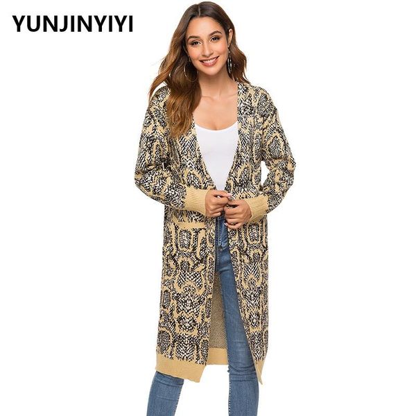 new snakeskin pattern knitted sweater coat cardigan autumn women warm outerwear trendy fashion female knitwear overcoat casaco, Tan;black
new snakeskin pattern knitted sweater coat cardigan autumn women warm outerwear trendy fashion female knitwear overcoat casaco, Tan;black