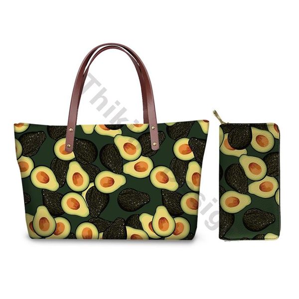 ladies shoulder bags cartoon avocado printing handbags wallet set for females large handle bags for travel bolsa sac femme
ladies shoulder bags cartoon avocado printing handbags wallet set for females large handle bags for travel bolsa sac femme