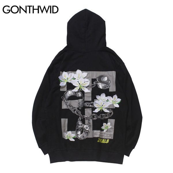 embroidery flowers chain handcuffs print floral hooded sweatshirts mens hip hop harajuku casual pullover hoodies, Black
embroidery flowers chain handcuffs print floral hooded sweatshirts mens hip hop harajuku casual pullover hoodies, Black